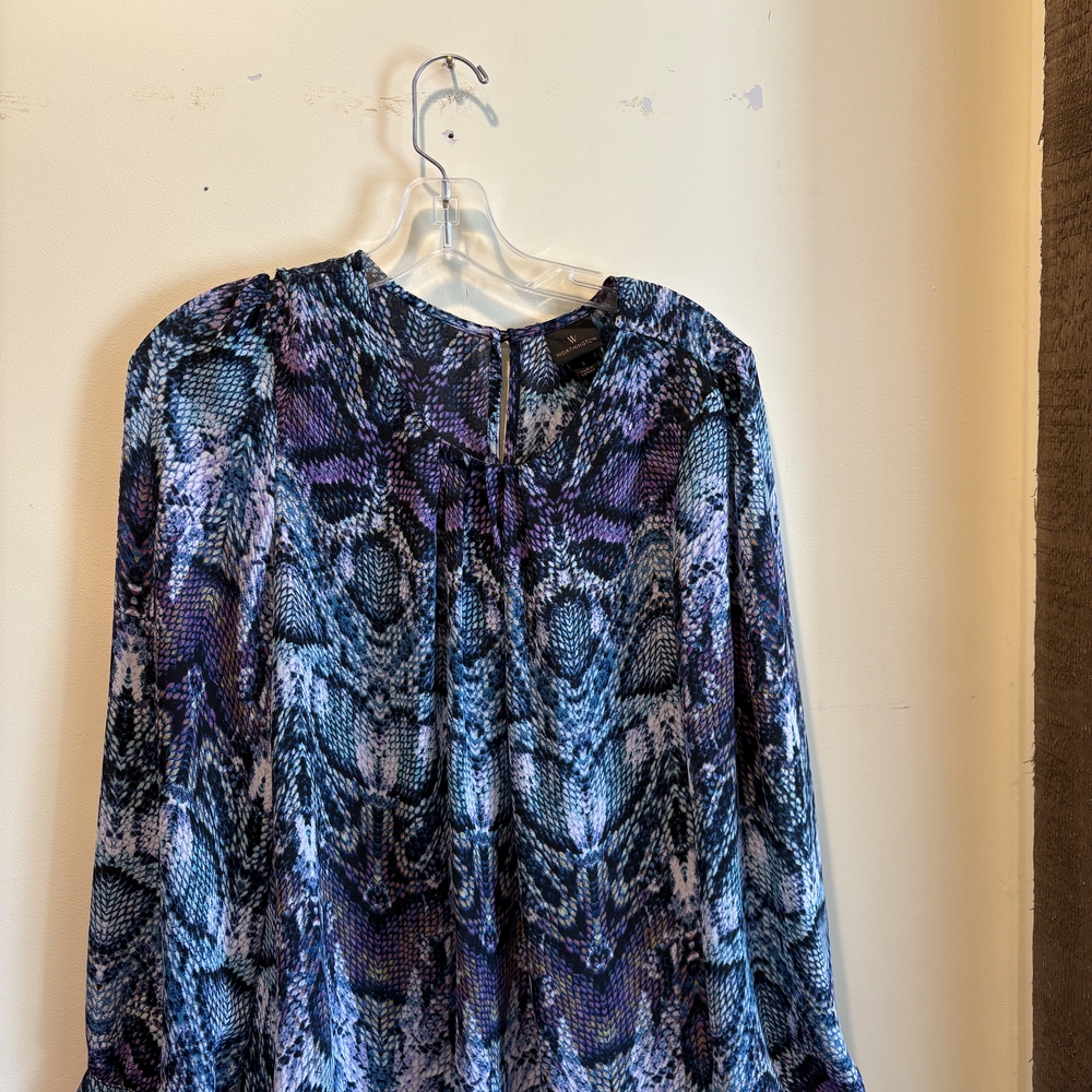 Worthington Blue and Purple Blouse